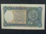 100 Ks 7.10.1940 II.vydání, série D 4, perf. SPECIMEN