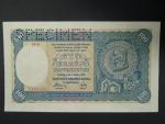 100 Ks 7.10.1940 II.vydání, série H 8, perf. SPECIMEN