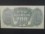 100 K 1944 série AO, číslovač 6b, perf. SPECIMEN