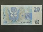 20 Kč 1994 s. B 16 proužek vlevo, Baj. CZ 10b, Pi. 10b