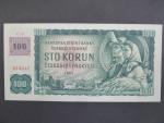 100 Kč 1961 s. C 35, kolek, Baj. CZ 1a, Pi. 1