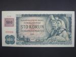 100 Kč 1961 s. D 38, kolek, Baj. CZ 1a, Pi. 1