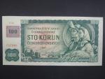 100 Kč 1961 s. T 58, kolek, Baj. CZ 1b, Pi. 1