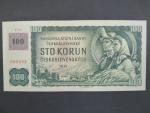 100 Kč 1961 s. P 39, kolek, Baj. CZ 1c, Pi. 1