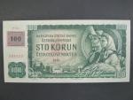 100 Kč 1961 s. P 96, kolek, Baj. CZ 1c, Pi. 1