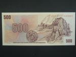 500 Kč 1973 s. Z 77, kolek, Baj. CZ 2, Pi. 2