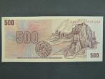 500 Kč 1973 s. Z 54, kolek, Baj. CZ 2, Pi. 2