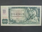 100 Sk 1961 s. R 84 II.vydání, číslovač 1c, kolkovaná, Baj. SK 3c, Pi. 17
