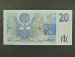 20 Kč 1994 s. B 54 proužek vlevo, Baj. CZ 10b, Pi. 10b 