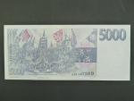 5000 Kč 1993 s. A 23, Baj. CZ 9, Pi. 9