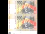 100 Sk 1.9.1993 s. A, nerozstřižené 2ks, Baj. SK 8a, Pi. 22a