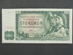 100 Kčs 1961 série G 50, číslovač 1c