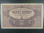 10 Kčs 2.1.1927 série N 183, perf. NEPLATNÉ