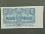3 Kčs 1953 série AE, tiskárna Goznak Moskva 