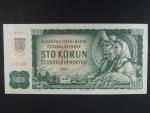100 Sk 1961 s. P 94, kolkovaná, Baj. SK 3c, Pi. 17