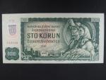 100 Sk 1961 s. G 53 II, kolkovaná, číslovač 1c, Baj. SK 3e1, Pi. 17