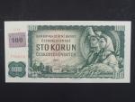 100 Kč 1961 s. G 30 I.vydání, kolek, Baj. CZ 1d, Pi. 1 