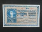 25 K 27.10.1918 série 1106, číslice 1 v sérii s patkou