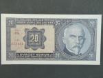 20 Kč 1.10.1926 série Fh, perf. SPECIMEN