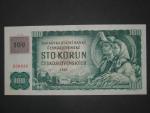 100 Kč 1961 s. Z, kolek, Baj. CZ 1b, Pi. 1