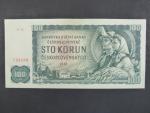 100 Kčs 1961 série R 16, úzký číslovač 1a