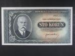 100 Kčs 1945 série PN, perf. 