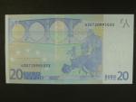 20 Euro 2002 s.U, Francie, podpis Jeana-Clauda Tricheta, L074 tiskárna Banque de France, Francie