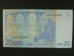20 Euro 2002 s.X, Německo, podpis Mario Draghi, E009 tiskárna F. C. Oberthur, Francie