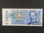 1000 Kč 1985/1993 série U 35, kolek tištěný