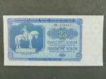 25 Kčs 1953 série BB světle modrá, tiskárna Goznak Moskva