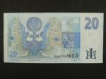 20 Kč 1994 s. B 03 proužek vlevo, Baj. CZ 10b, Pi. 10b