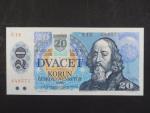 20 Sk/Kčs 1988 s. E 12, kolkovaná, Baj. SK 1, Pi. 15
