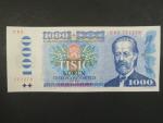 1000 Kčs 1985 s. C 83, sériové čísla dál od sebe