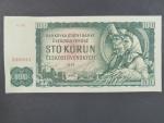 100 Kčs 1961 série G 54, číslovač 1c