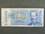 1000 Kč 1985/1993 série U 36, kolek tištěný