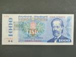 1000 Kč 1985/1993 série U 34, kolek tištěný