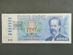 1000 Kč 1985 s. U 25, kolek tištěný, Baj. CZ 3b, Pi. 3