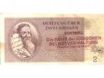 KT Terezín 2K 1.1.1943 s raz. KONTROLL Die BANK der JÜDISCHEN SELBSTVERWALTUNG THERESIENSTADT