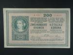 200 K 27.10.1918, serie A 2014, bez potisku na R