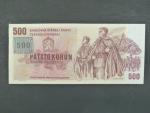 500 Kč 1973 s. W 03, kolek, Baj. CZ 2, Pi. 2