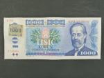1000 Kč 1985 s. C 73, kolek lepený, Baj. CZ 3a, Pi. 3