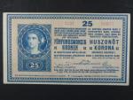 25 K 27.10.1918 série 3121 varianta číslovače 