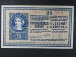 25 K 27.10.1918 série 3141 varianta číslovače 