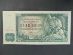 100 Kčs 1961 série X 44, číslovač 2d, vodoznak 14