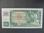 100 Kč 1961 s. X 83 (malá průsvitka) II.vydání, kolek, Baj. CZ 1e, Pi. 1 