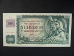 100 Kč 1961 s. X 25 (malá průsvitka) II.vydání, kolek, Baj. CZ 1e, Pi. 1 