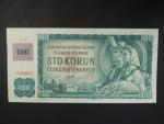 100 Kč 1961 s. C 16, kolek, Baj. CZ 1a, Pi. 1