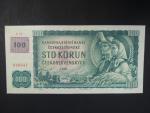 100 Kč 1961 s. C 57, kolek, Baj. CZ 1a, Pi. 1