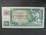 100 Kč 1961 s. P 95, kolek, Baj. CZ 1c, Pi. 1