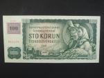 100 Kč 1961 s. G 84 II.vydání, kolek